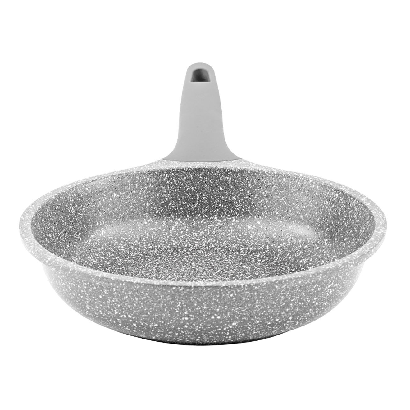 Kitchencook Poêle fonte d'aluminium induction effet pierre vertu p20tfi grise - D.20 cm