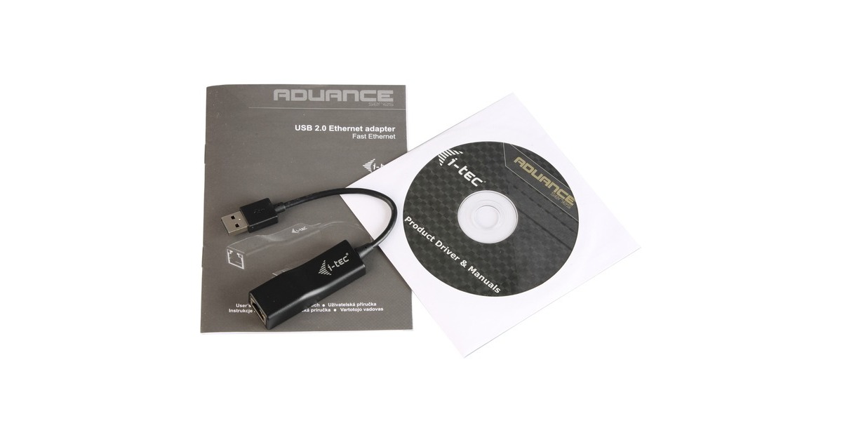 i-tecUSB 2.0 Fast Ethernet Adapter Advance  (Zwart)
