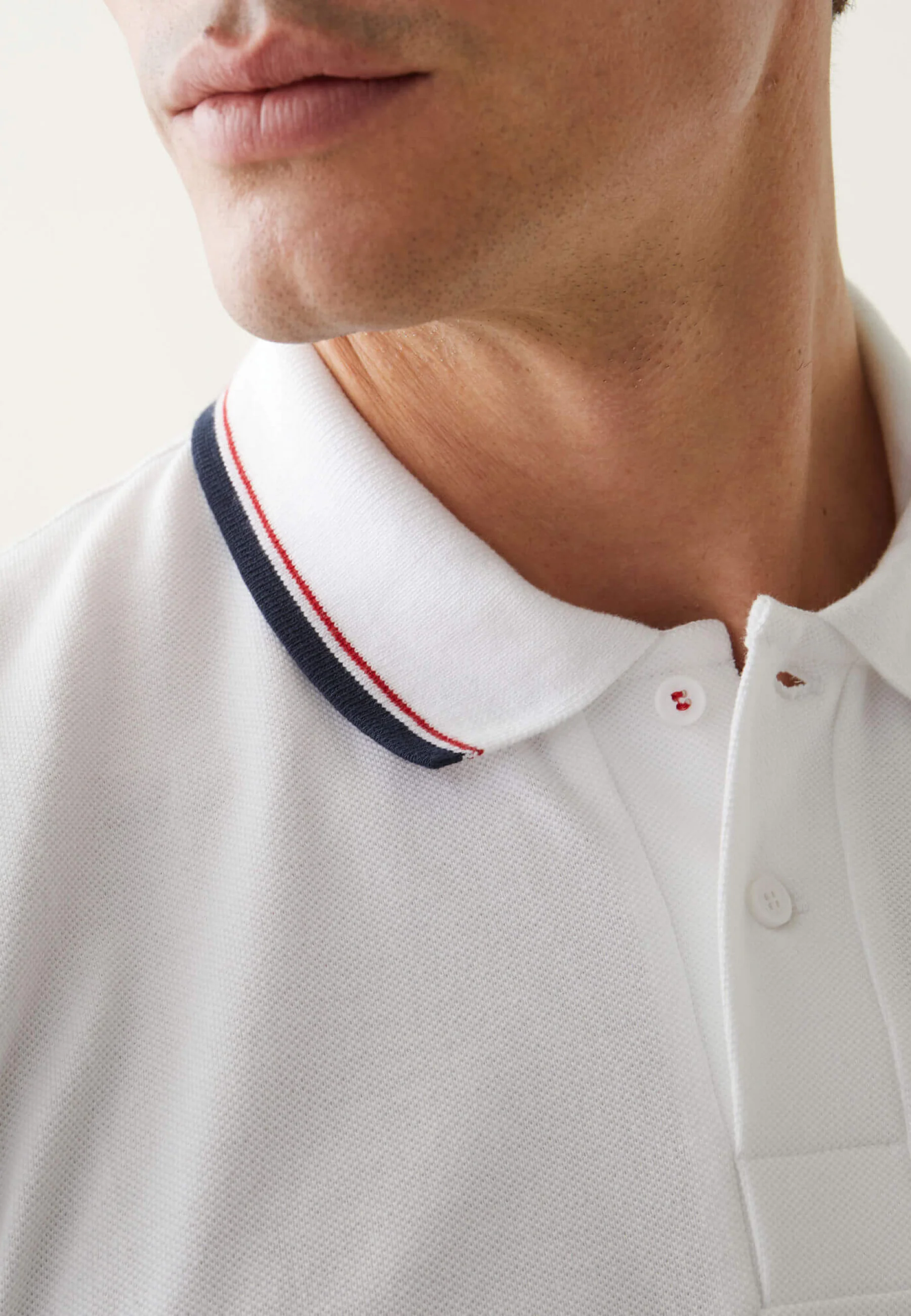 Polo en piqué de coton-Polo