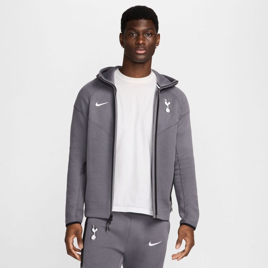Tottenham Sweat à Capuche NSW Tech Fleece Coupe-Vent - Gris/Blanc