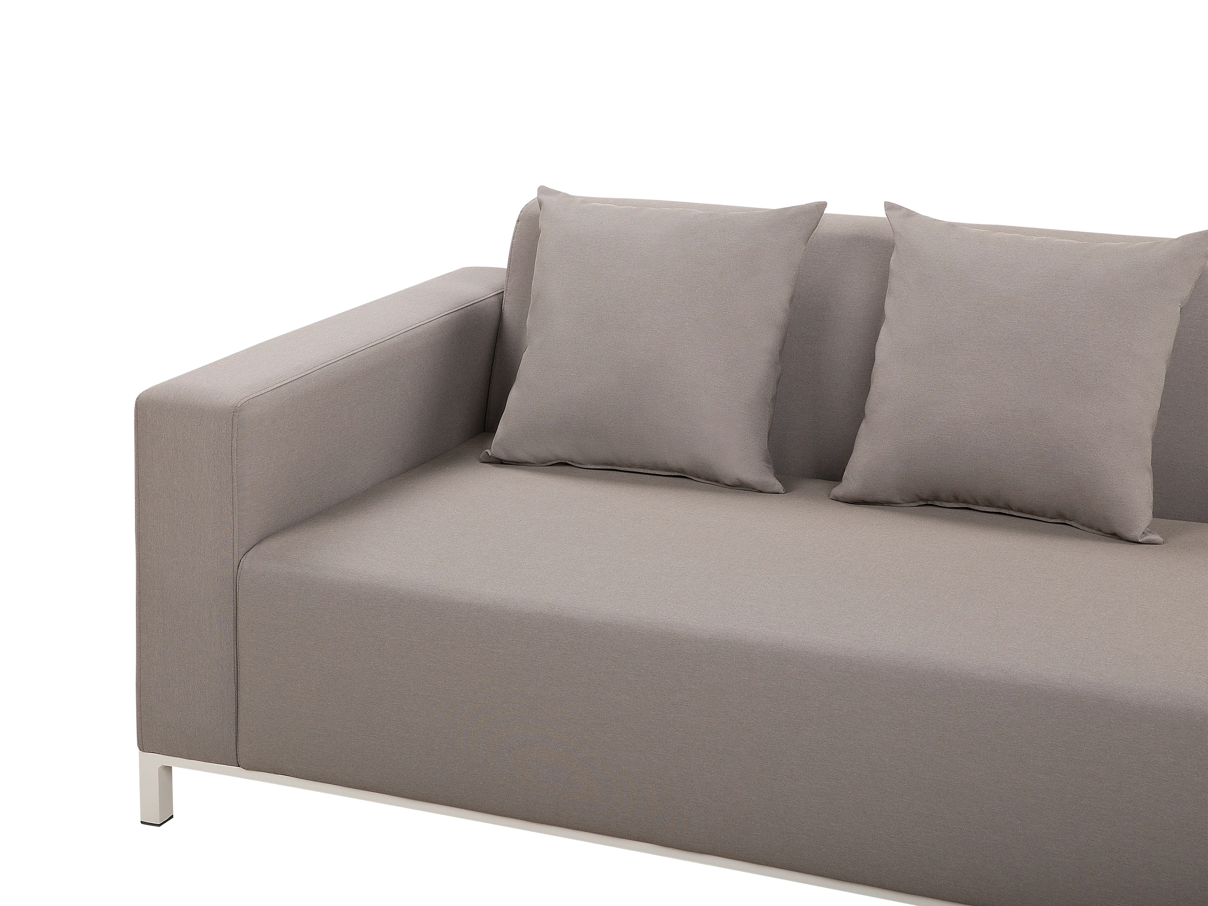 Tuin hoekloungeset met tafel 5-zits BELIZE linkszijdig modulair Beige
