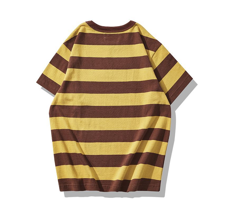 OKONKWO - Gestreept T-shirt met korte mouwen