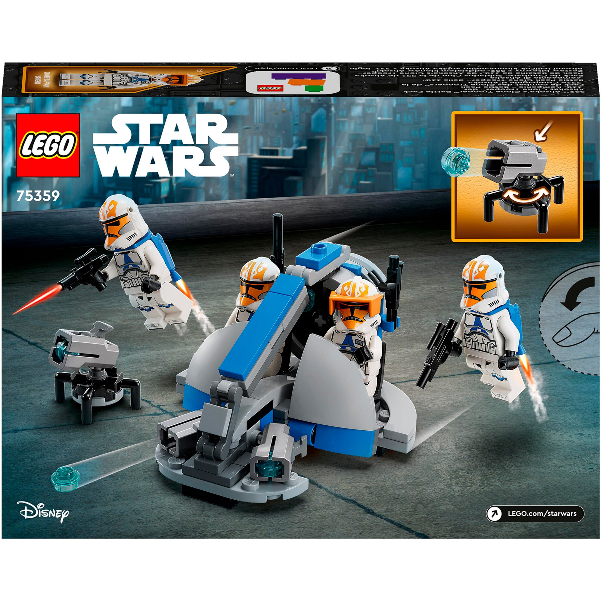 LEGO Konstruktionsspielzeug Star Wars Ahsokas Clone Trooper der 332. Kompanie - Battle Pack