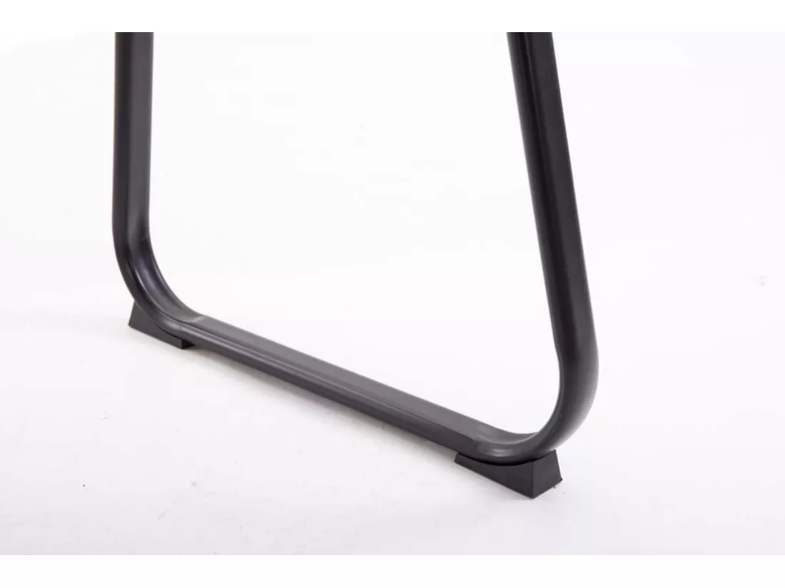 Chaise gondole - Similicuir & Métal noir mat - Noir - Canada B