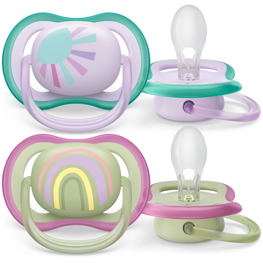 Philips Avent Schnuller ultra air SCF08559 0-6 Monate 4 Stück grünlila