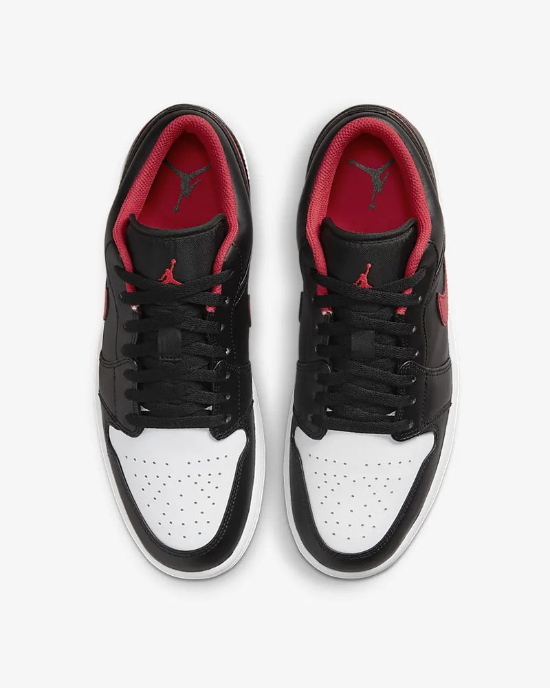 Chaussures Nike Air Jordan 1 Low Noir & Rouge pour homme