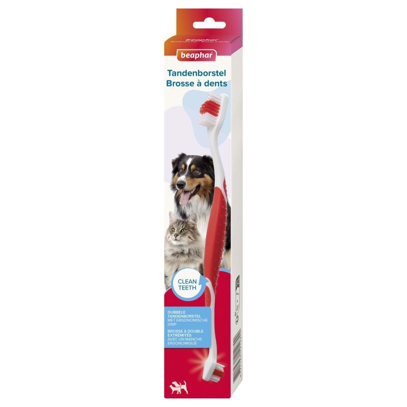 Beaphar  - Tandenborstel - Hond en Kat - Wit