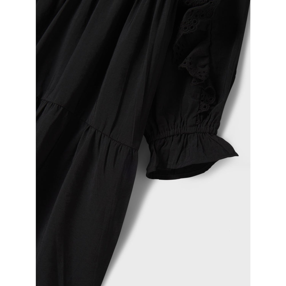Køb Name It Black Nkfnoparia Ls Kjole
