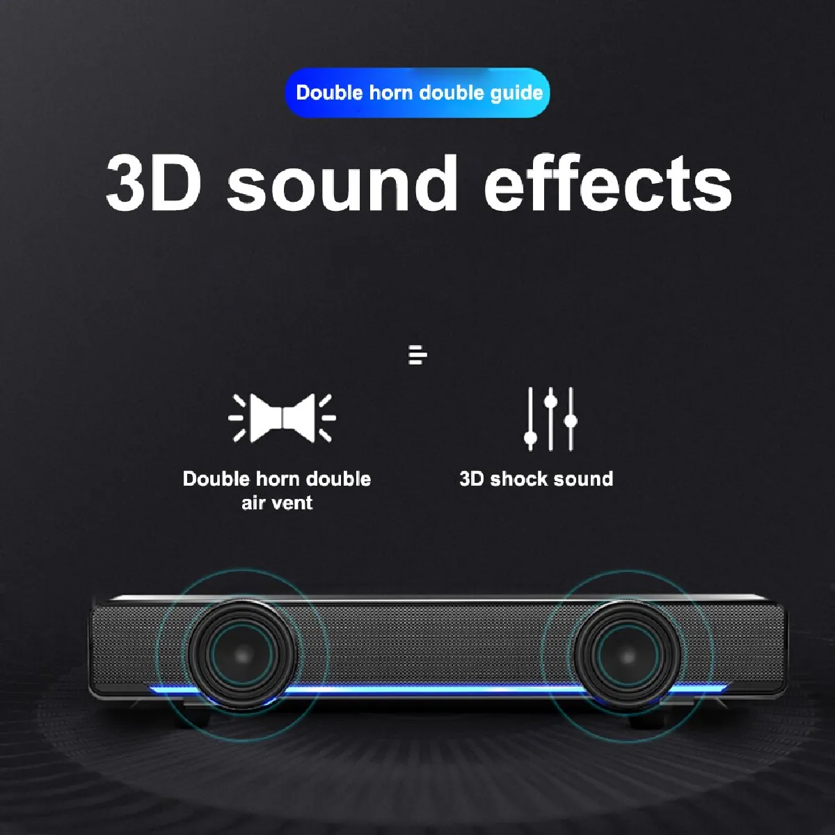 Universal Haut-parleur audio multimédia - Noir