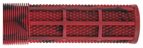 Paire de Grips DMR DeathGrip Flangeless Rouge Marbre