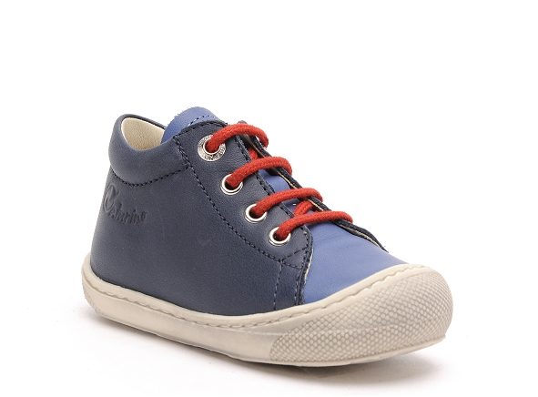 Naturino boots bottine bebe cocoon nappa  bicolor bleu