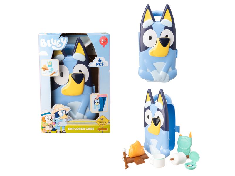 HTI Beschäftigungsspielzeug Bluey Character Case Explorer Case Explorer