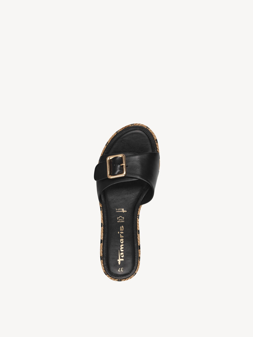 Leren Slipper - zwart