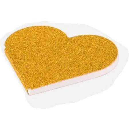 BRUNNEN Notizblock Glitter Herz, 1 Stück, 4-fach sortiert