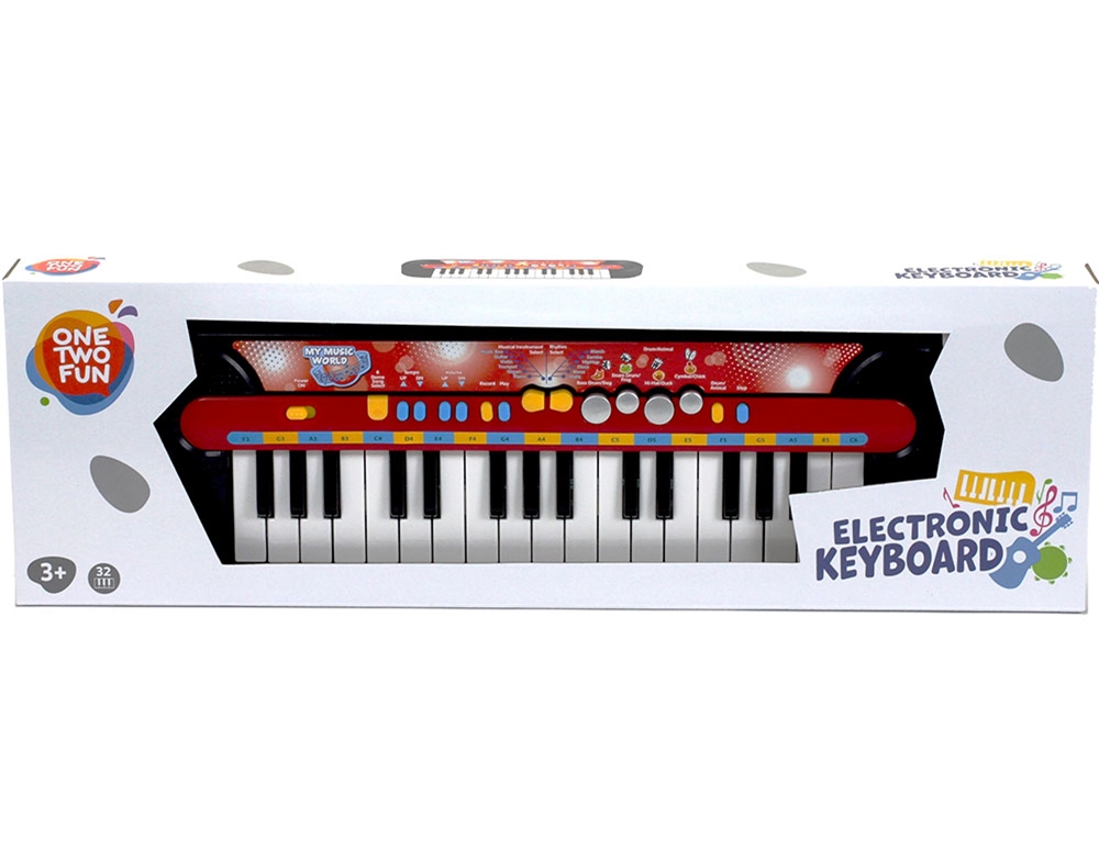 TECLADO ELECTRÓNICO ONE TWO FUN 44X13CM