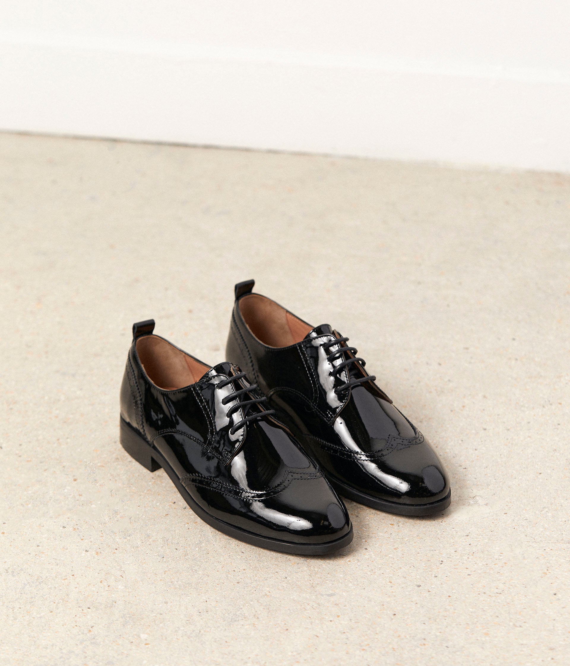 Derbies noir verni Florence