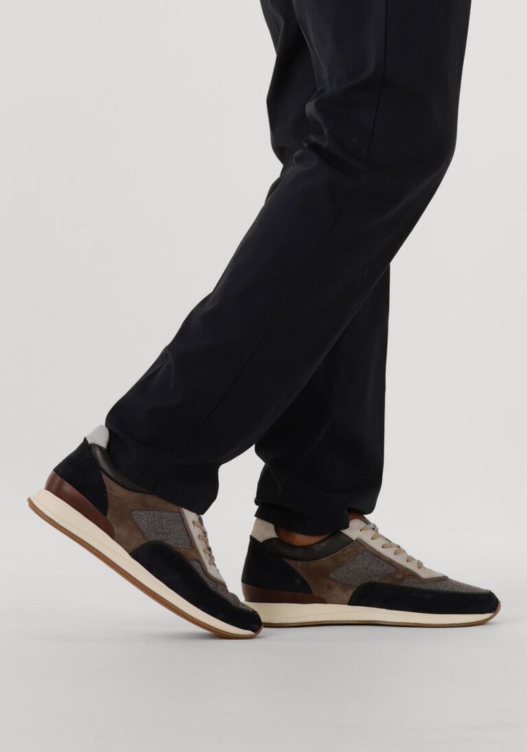 grijze van bommel lage sneakers sbm-10020 libra