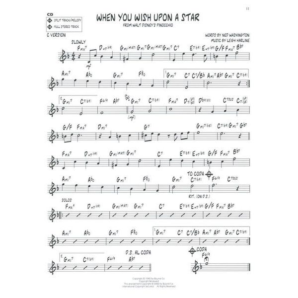 Hal Leonard Jazz Play-Along Disney Classic