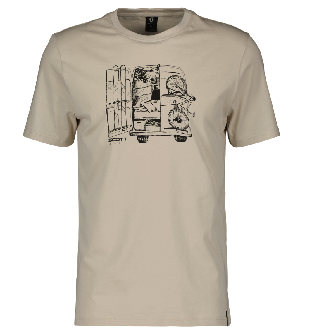 SCOTT Casual T-shirt, Støvet Hvid