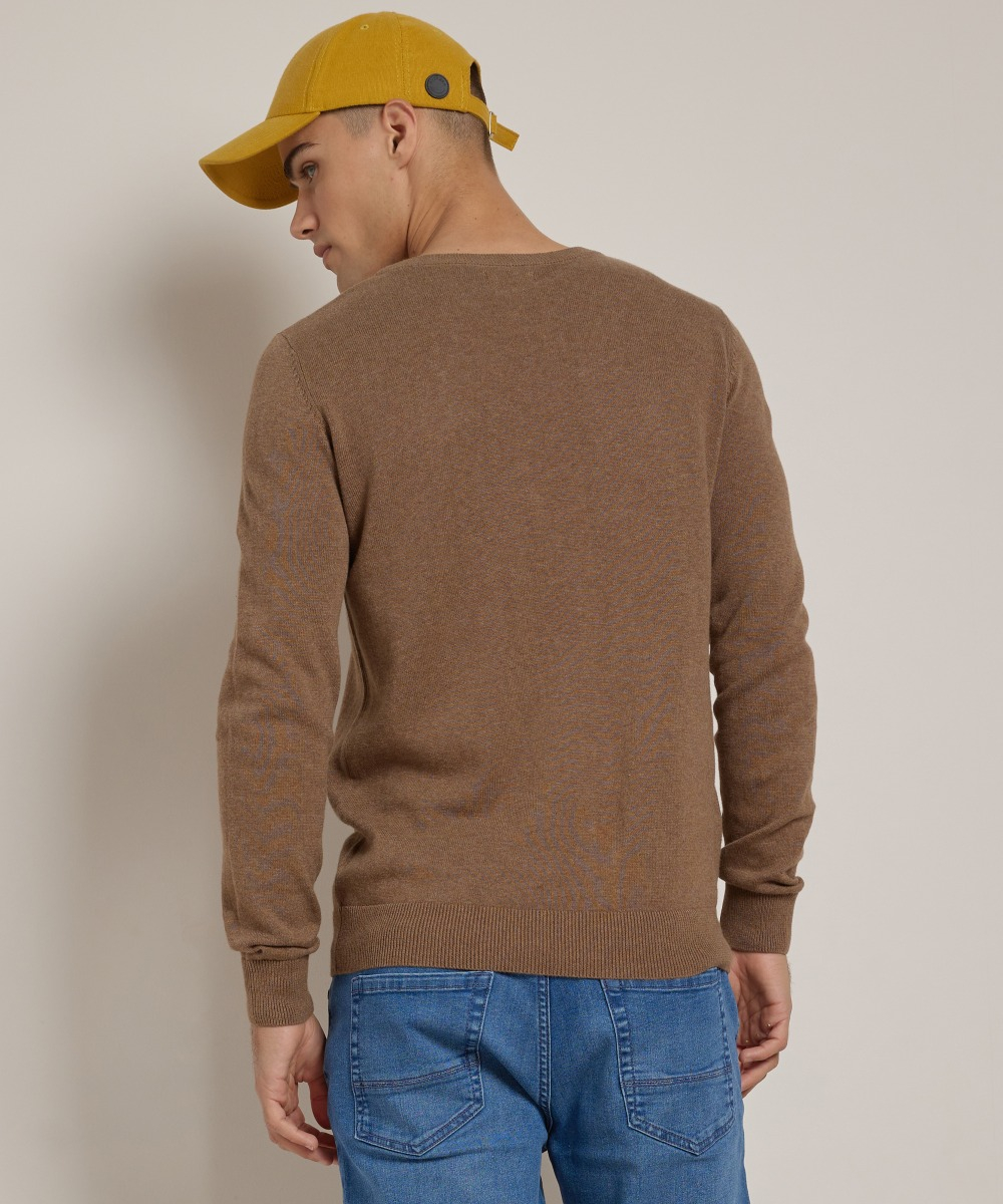 basic trui met ronde hals