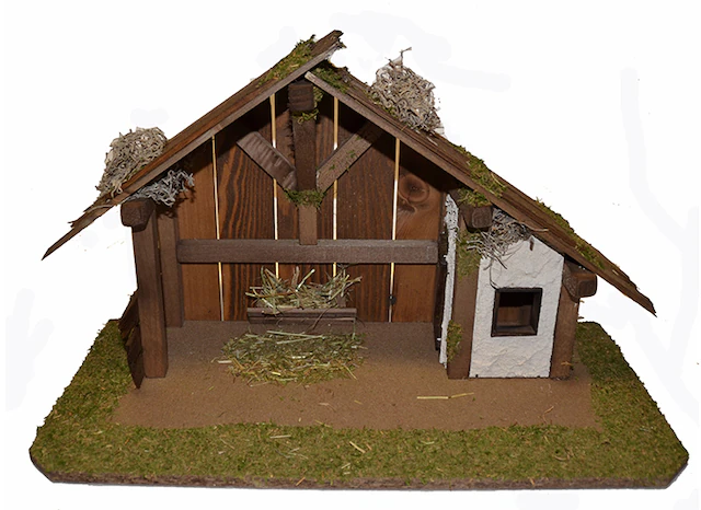 Alfred Kolbe Krippe »Weihnachtsdeko« aus Holz, 50x25x32 cm, für Figuren bis 12 cm Höhe