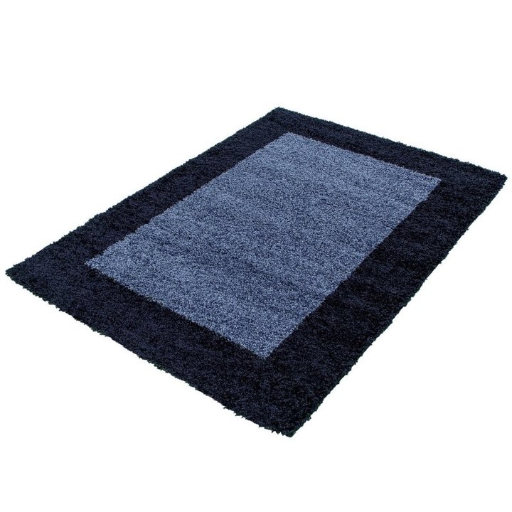 Hoogpolig vloerkleed - Edge Blauw
