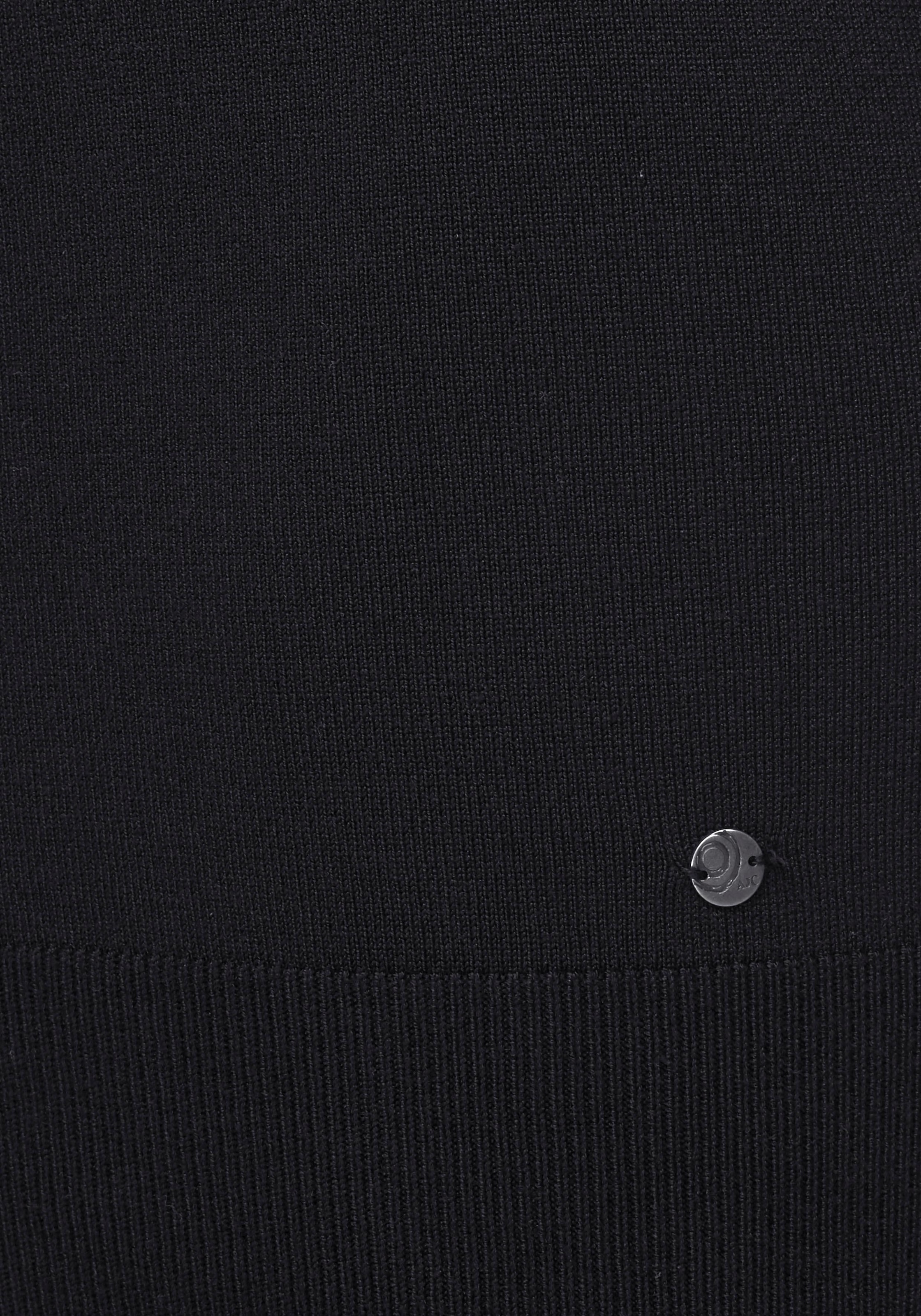 AJC Strickkleid Ohne Taschen mit Rollkragen aus Viskosemischung