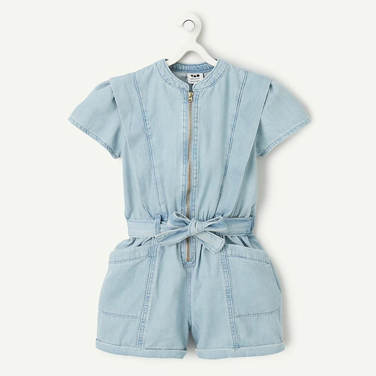 TAPE A L'OEIL<br>Curta combinada em jeans