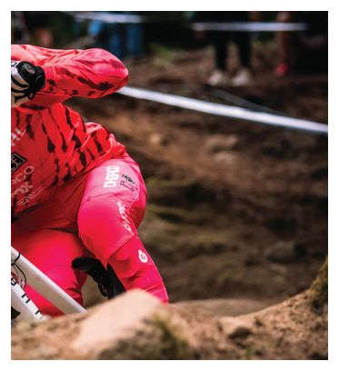 Maillot Manches Longues Dharco Race Val Di Sole Rose/Orange