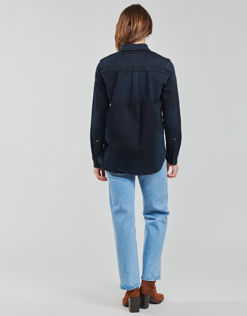Guess - SEXY WESTERN L/S SHIRT - Bleu fonce