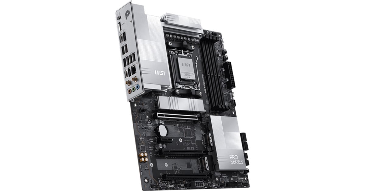 MSIPRO X870E-P WIFI socket AM5 moederbord  (Zwart, RAID, 5Gb-LAN, Wi-Fi 7, BT, Sound, ATX)