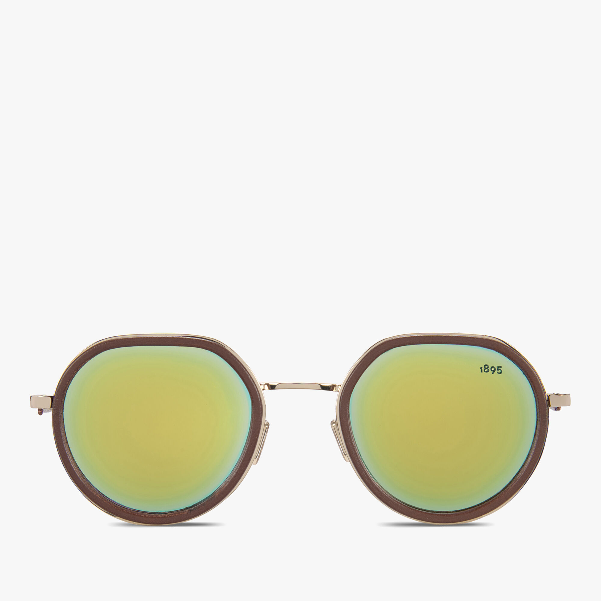 Lunettes De Soleil Centaury En Metal Et Cuir
