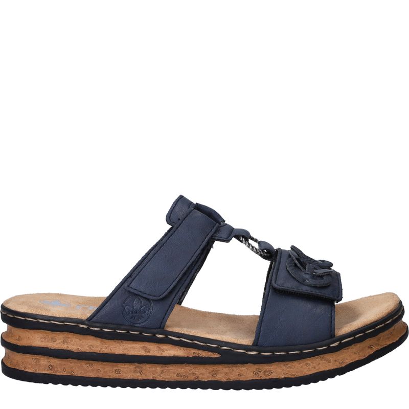 Rieker Slippers Blauw Dames