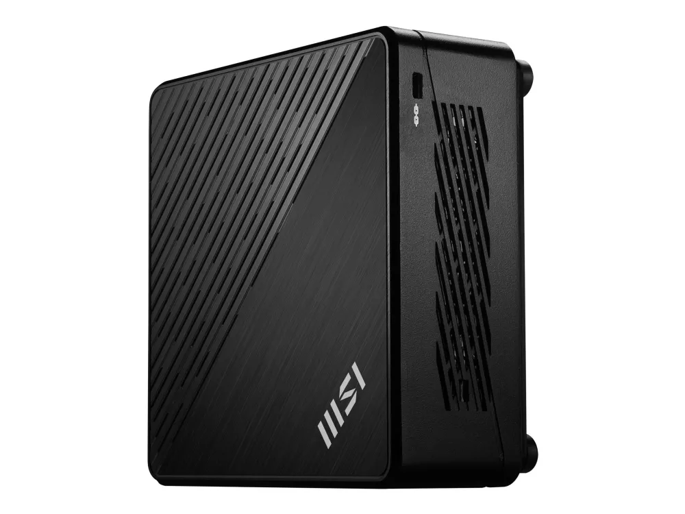 MSI Cubi 5 12M 020BDE - Barebone - mini PC - 1 x Core i7 1255U / op til 4.7 GHz - RAM 0 GB - Intel Iris Xe Graphics - Gigabit Ethernet, 2.5 Gigabit Ethernet, IEEE 802.11ax (Wi-Fi 6E), Bluetooth 5.3 - sort