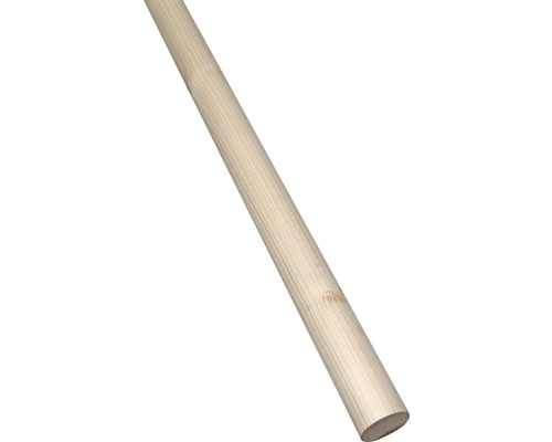 Ronde leuning van sparrenhout, L: 2500 mm, Ø 48 mm