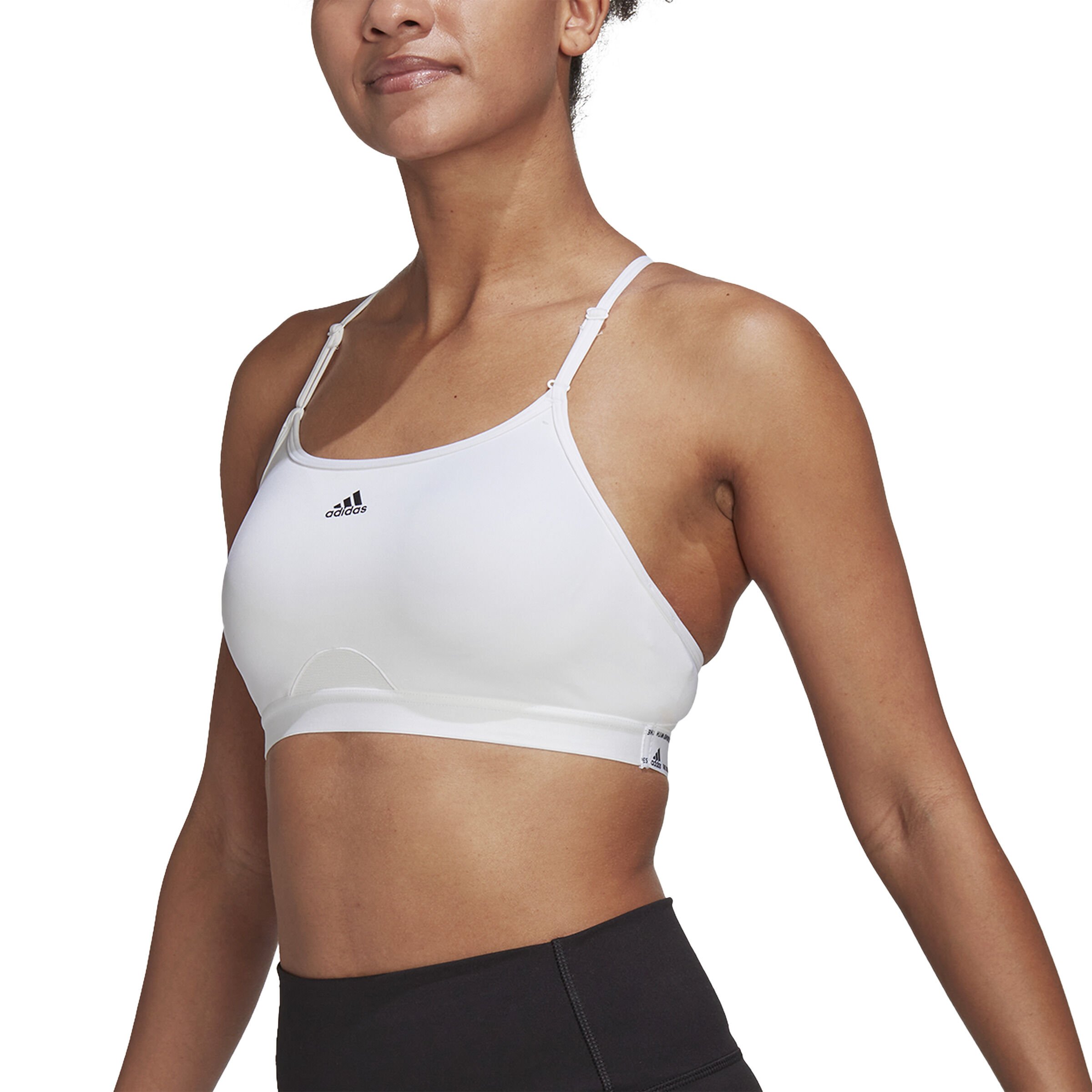 adidas Aeroreact Low-Support Padded Soutien-gorge Sport Femmes - Blanc