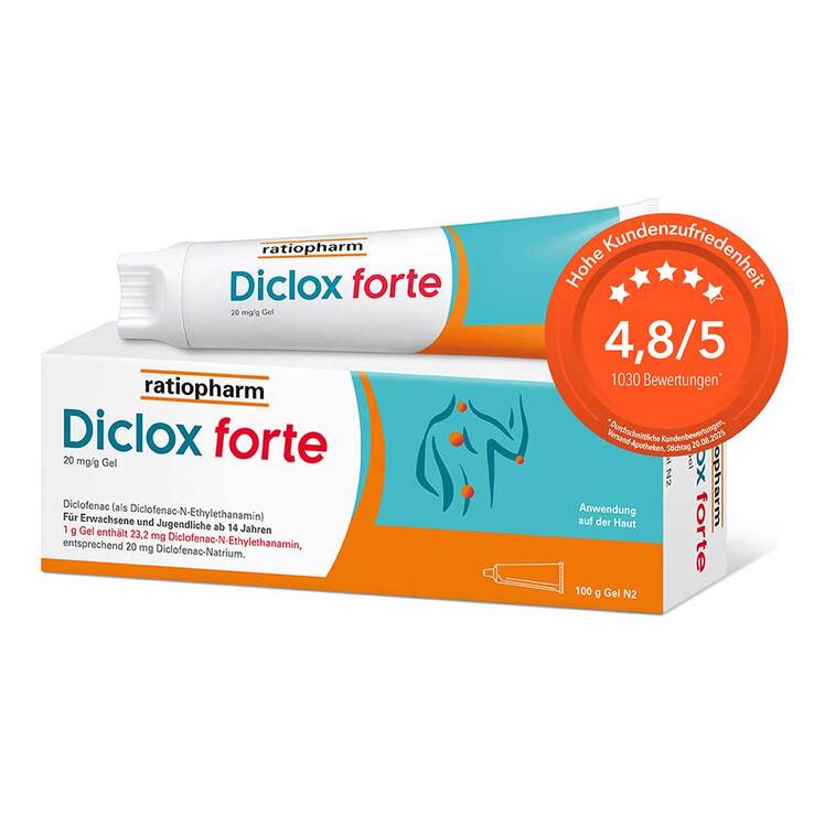 Diclox forte - Schmerzgel 2 %, mit Diclofenac, 100 g