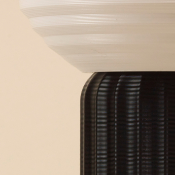 Philips 3D printed tafellamp Stem zwart Ø19 cm