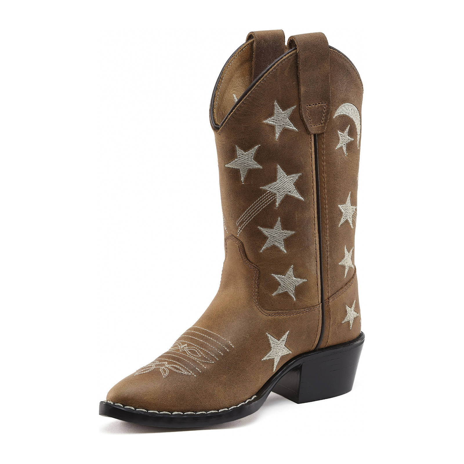 Bootstock leren cowboylaarzen bruin