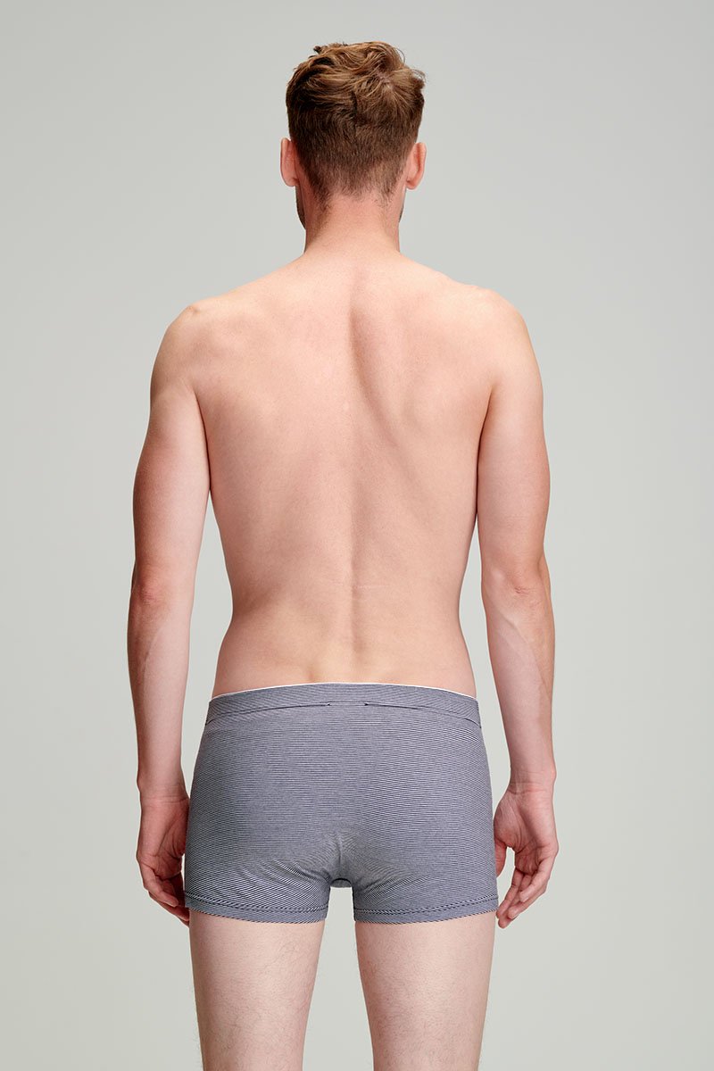 Boxer fines rayures - coton léger biologique