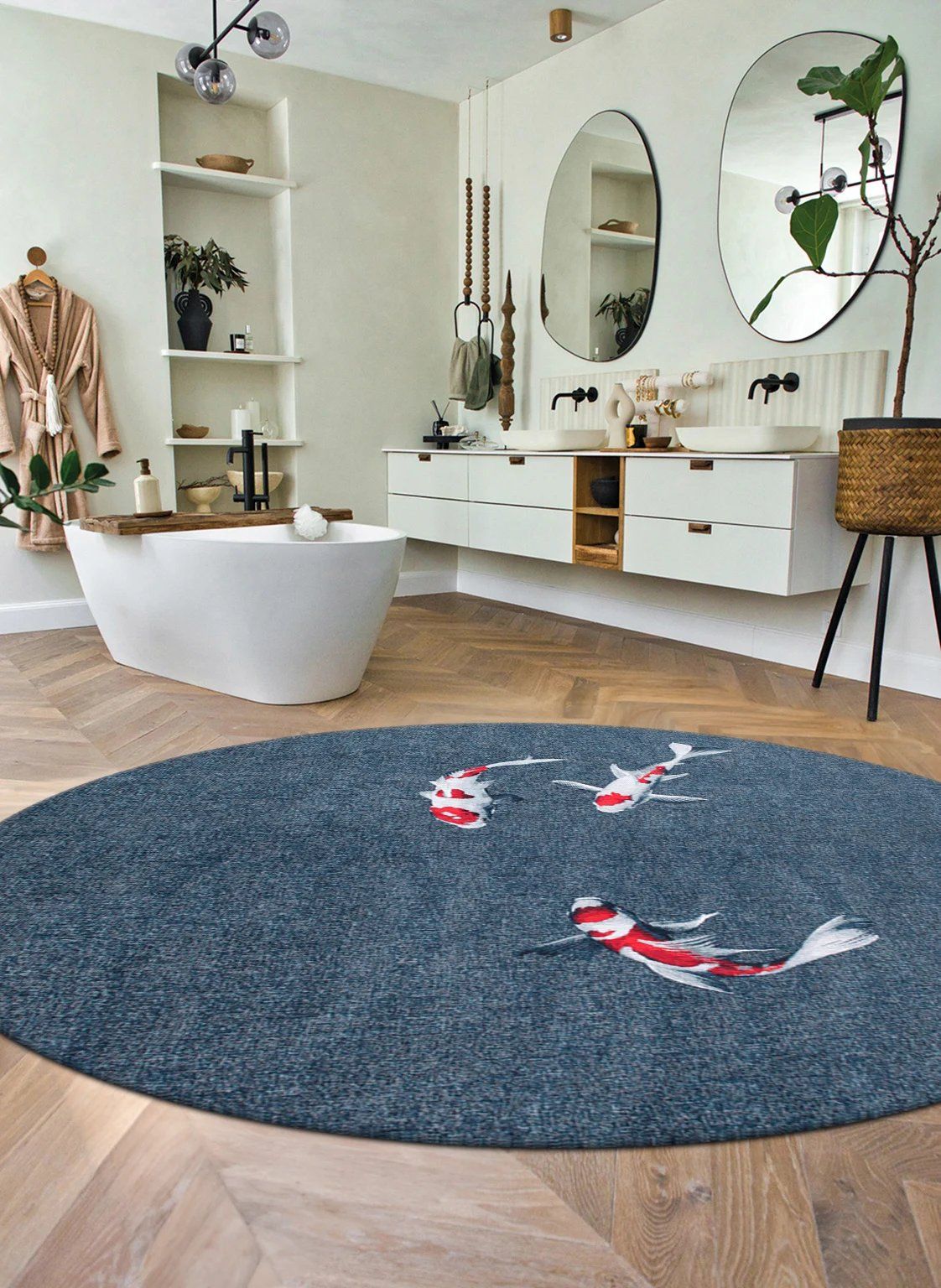 Vloerkleed Japanese Pond 9390 Pop  | Louis de Poortere⌀240  x H0.3 cm