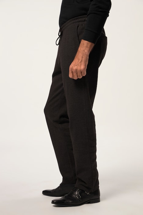 Hose, Wolloptik, Modern Straight Fit, Elastikbund, 4 Taschen, bis 8 XL
