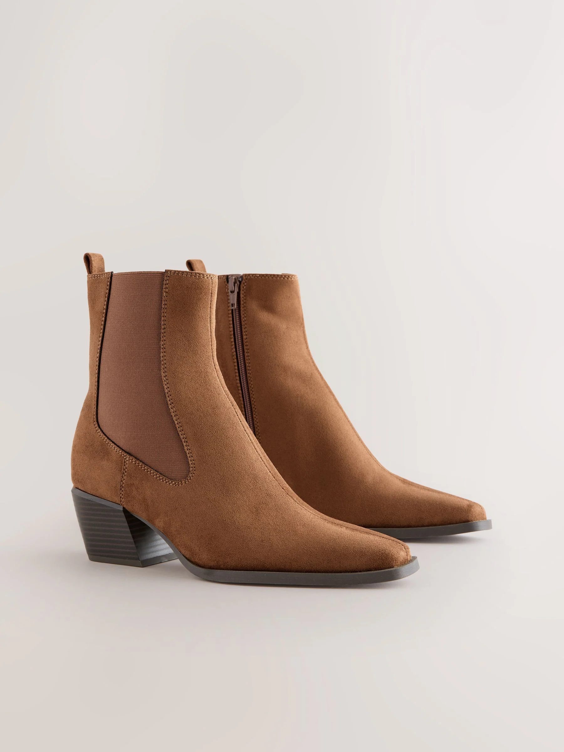 Lichtbruin - Chelsea-stijl western cowboy Boots