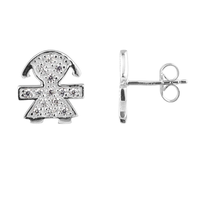 Boucles d'Oreilles FILLE - Argent 925