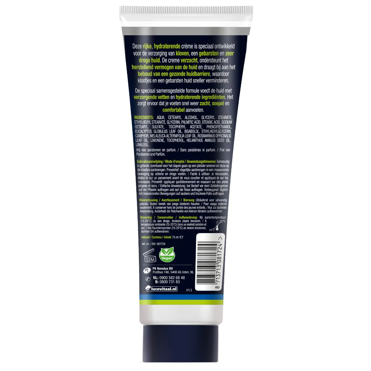 Kapotte Hielkloven Crème 75 ml