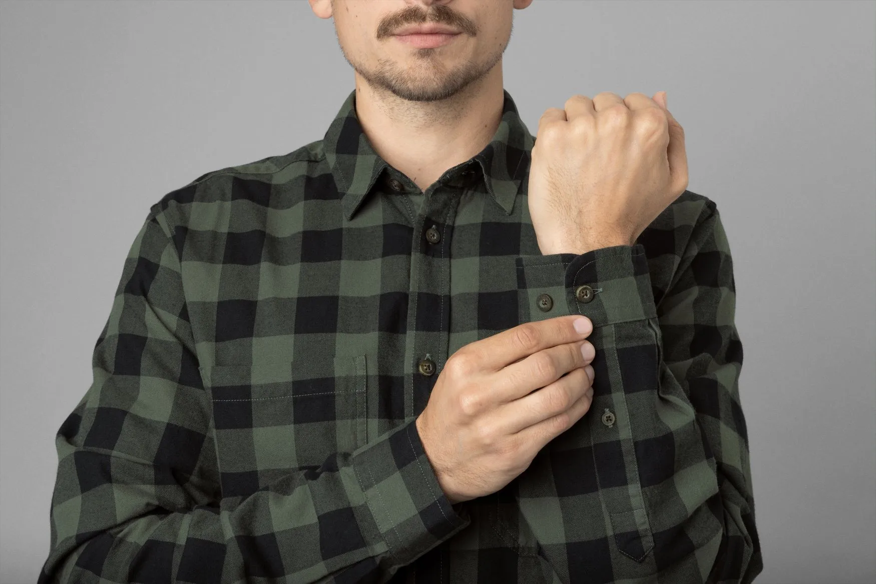 Härkila Härkila Scandinavian LS Shirt Green Check