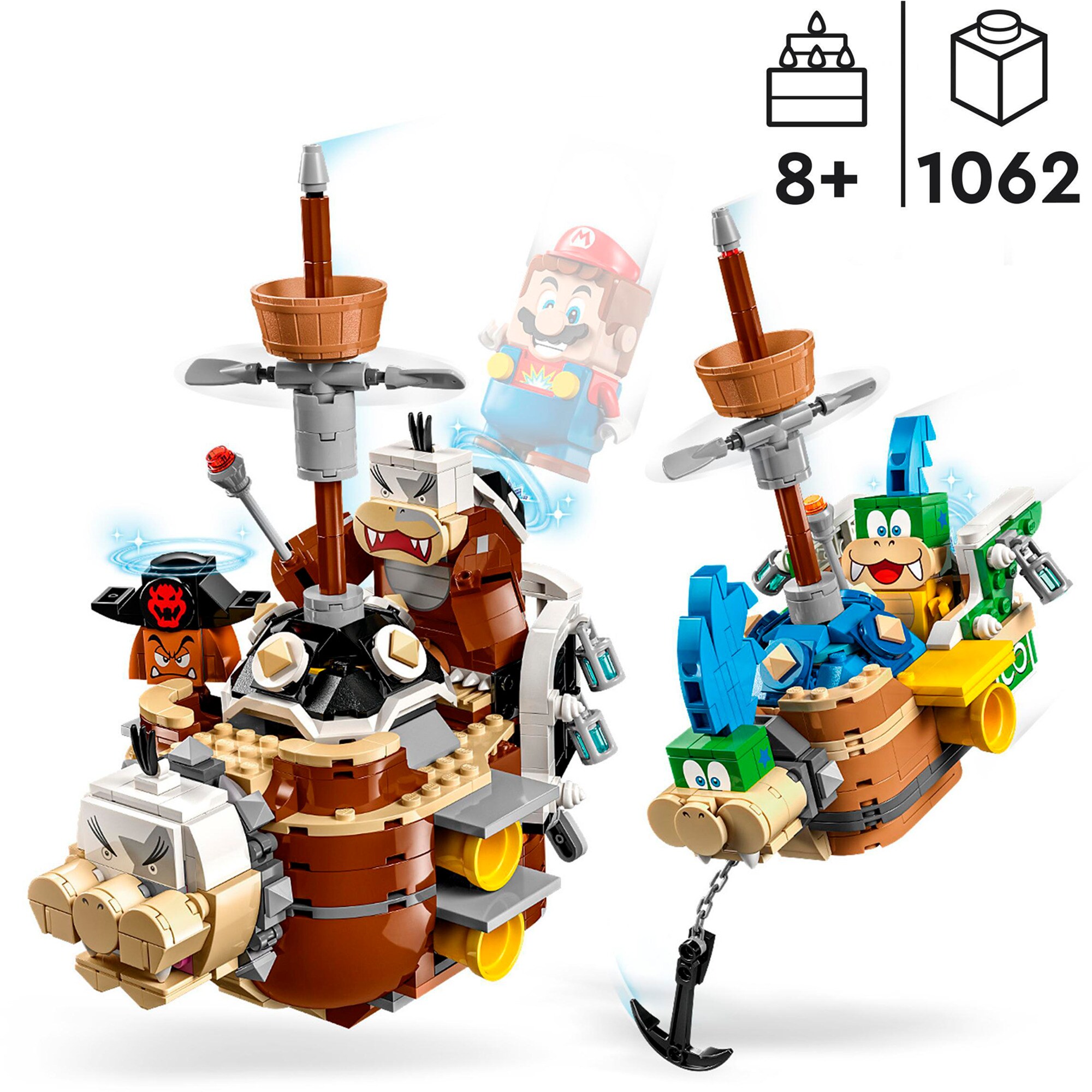 LEGO Konstruktionsspielzeug Super Mario Larry und Mortons Luftgaleeren - Erweiterungsset