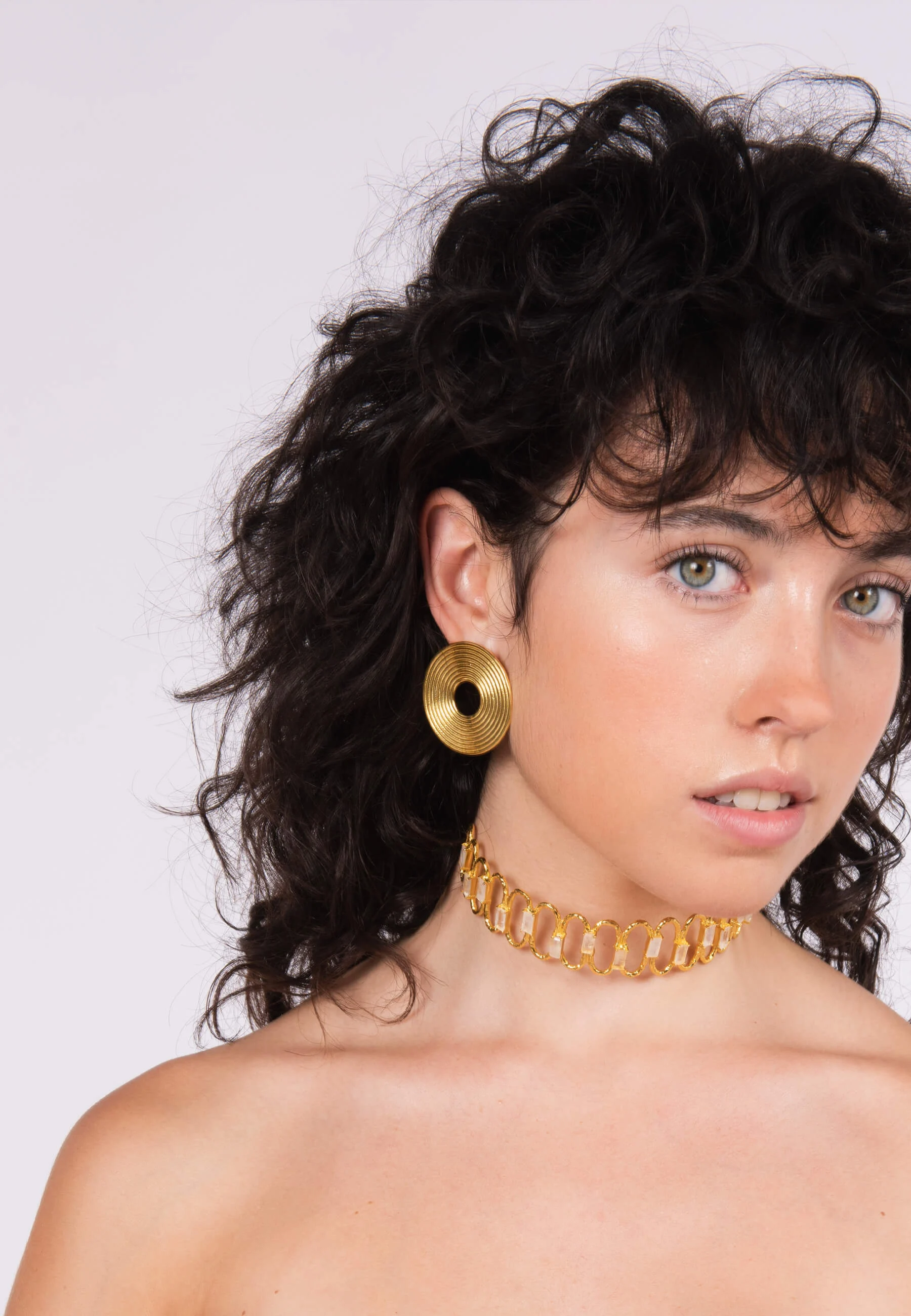 MIAMI - Boucles d'oreilles rondes | Doré