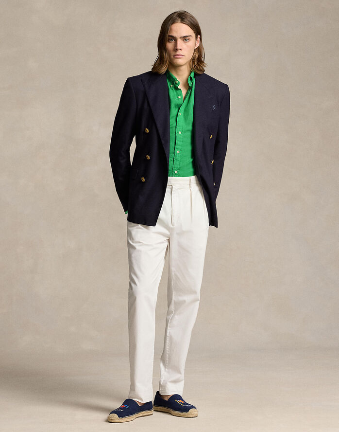 Polo Ralph Lauren Slim Fit Linen Shirt Classic kelly