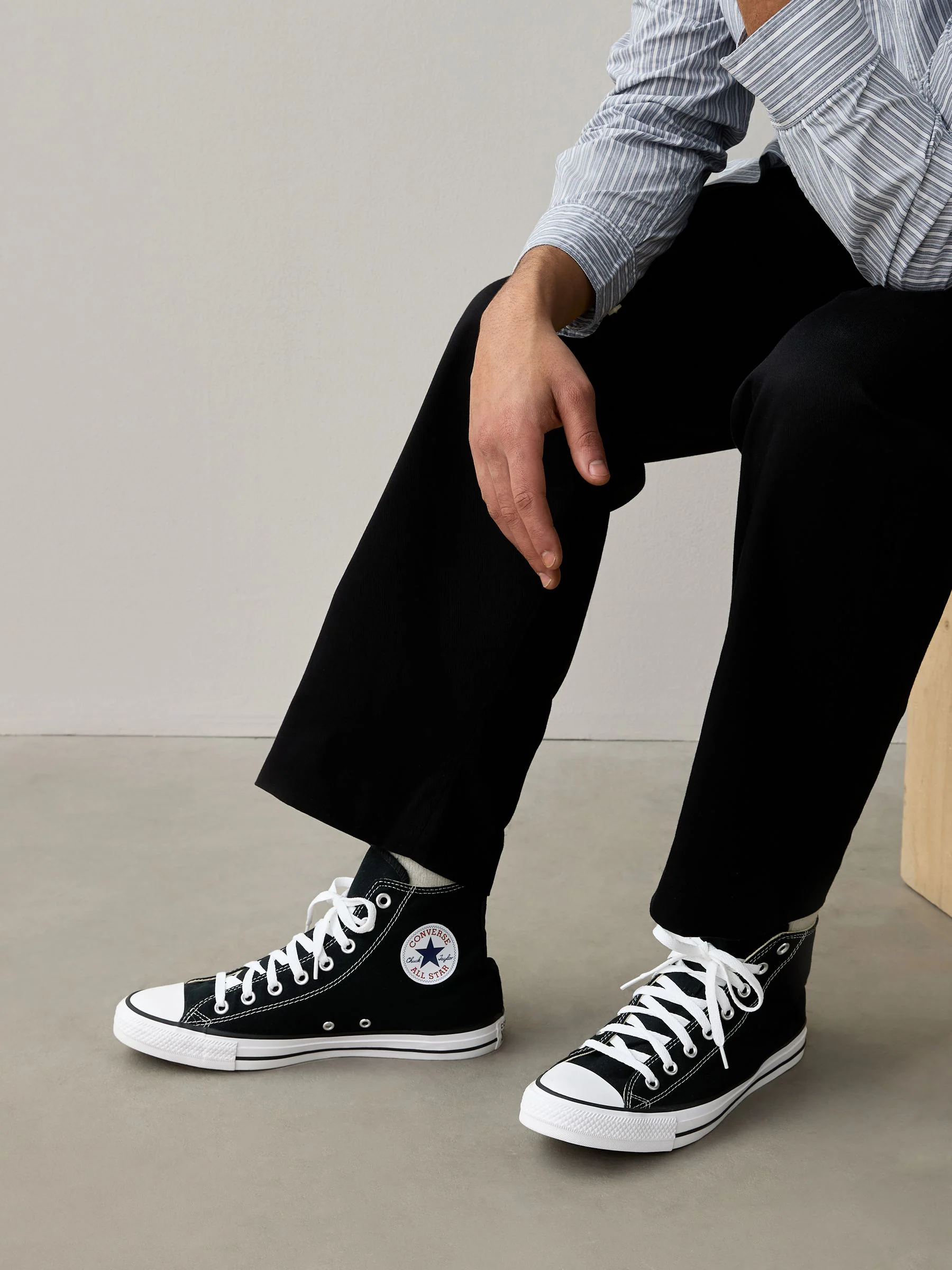 Zwart grijs - Converse - Chuck hoge sneakers